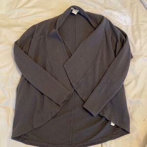 💙 Helmet Lang Gray Open Cardigan